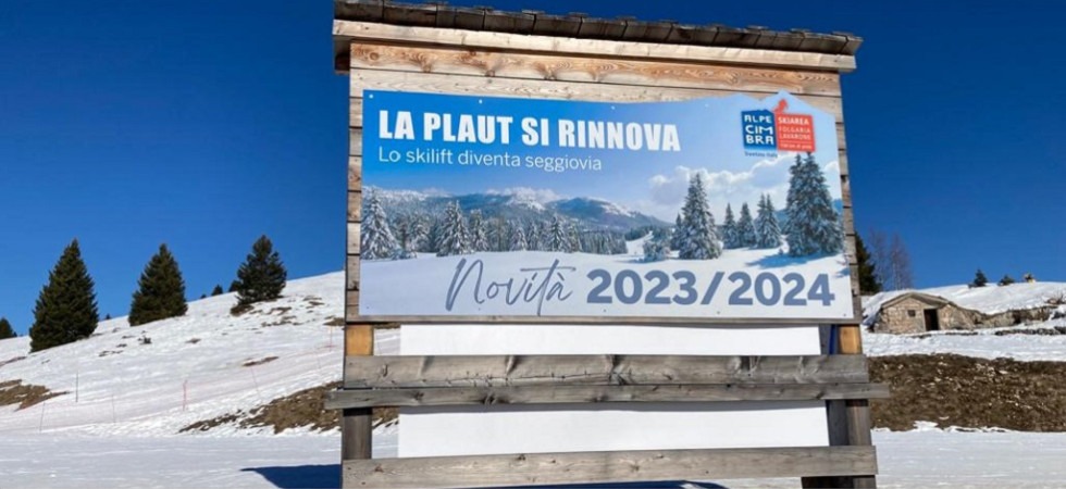Una seggiovia a 4 posti per sostituire il vecchio skilift sull'Alpe Cimbra
